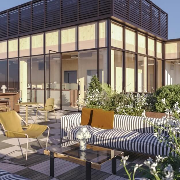 Roof terrace in Rivington Street, Shoreditch, FORA