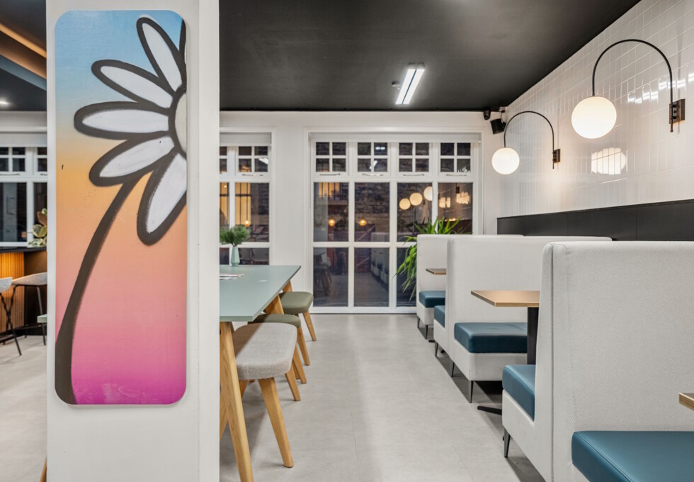 The breakout area on Shoreditch High Street, House of Creative London Ltd