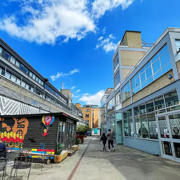 The building at Clifton Street, Workspace Group Plc in Shoreditch