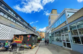 The building at Clifton Street, Workspace Group Plc in Shoreditch