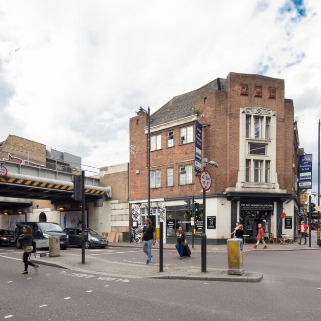 The building at Kingsland Road, Shoreditch Platform in Shoreditch