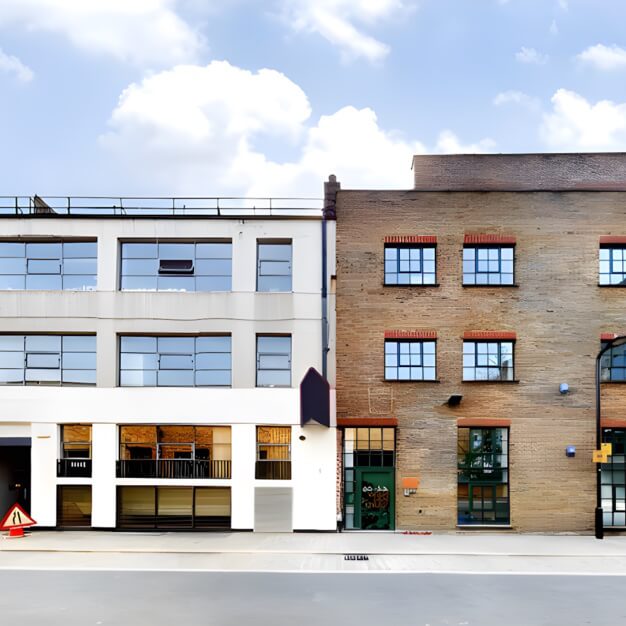 The building at New Inn Yard, Hermit Offices Limited (Frameworks) in Shoreditch
