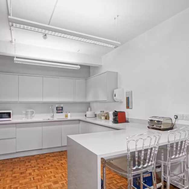 The dedicated kitchen at Curtain Road, Situu in Shoreditch