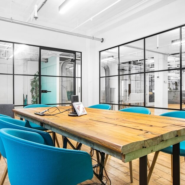 The dedicated meeting room at Scrutton Street, Base Offices in Shoreditch