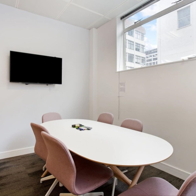 The meeting room at Clifton Street, Kitt Technology Limited in Shoreditch