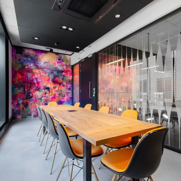 The meeting room at Phipp Street, Workspace Group Plc in Shoreditch