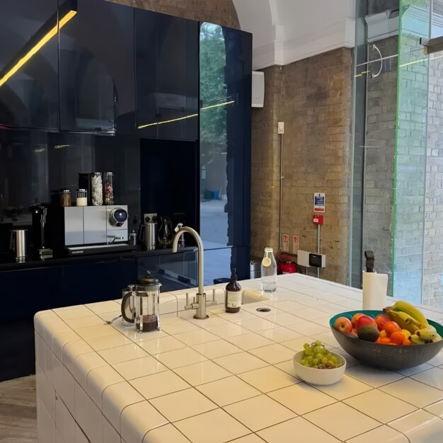Use the dedicated kitchen at Cavalry Square, Knight Frank in Sloane Square
