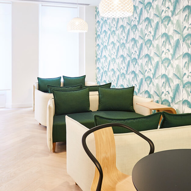 Breakout area at Golden Square, The Boutique Workplace Company in Soho
