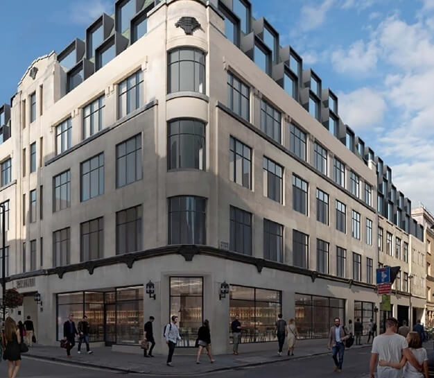 Building external for Wardour Street, WeWork, Soho
