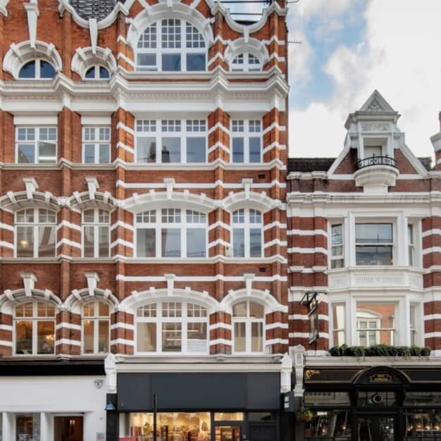 Building external for Wardour Street, Workpad Group Ltd, Soho