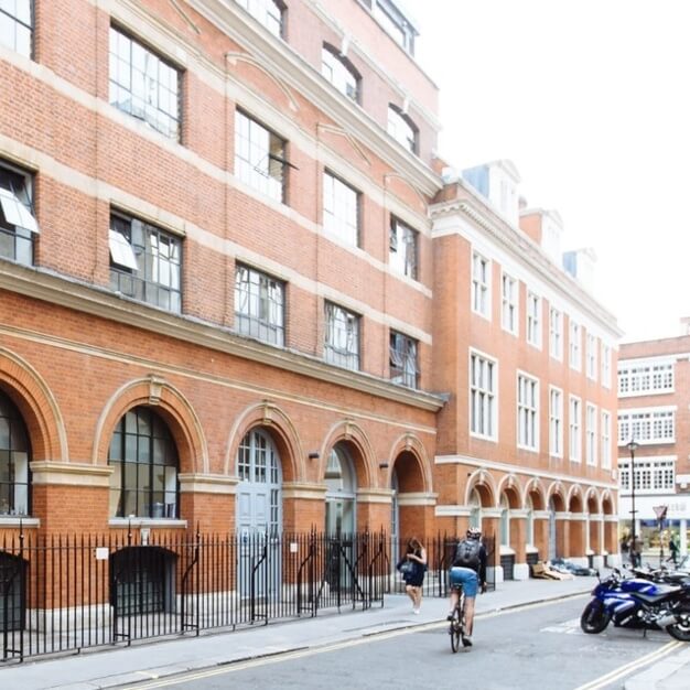 Building outside at Great Chapel Street, WeWork, Soho