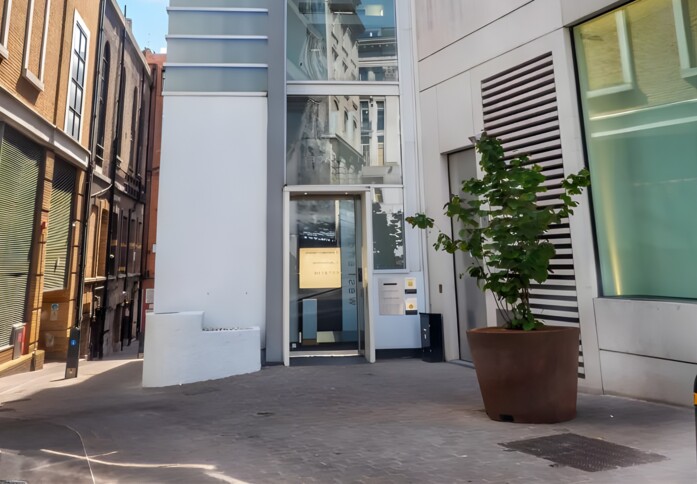 Building outside at Hills Place, E Office, Soho