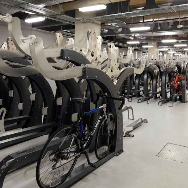 Cycle room at Manette Street, Cubo Holdings Limited in Soho
