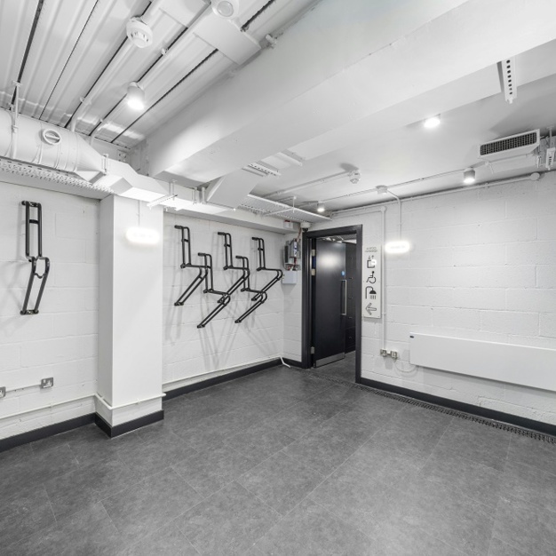 Cycle room at Wardour Street, Workpad in Soho