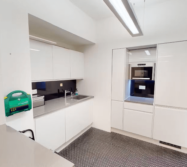 Dedicated kitchen at Sheraton Street, Made in Soho