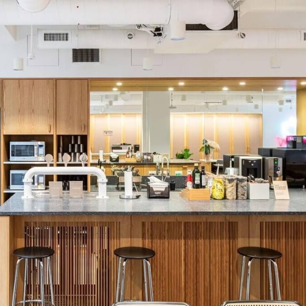 Dedicated kitchenette at Meard Street, Kontor in Soho