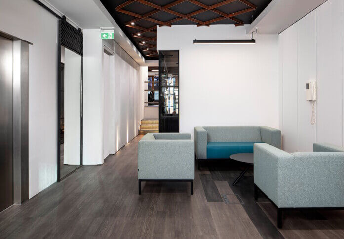 Foyer area in Great Marlborough Street, Metspace London Limited, Soho
