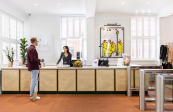 Reception at Soho Square, WeWork in Soho
