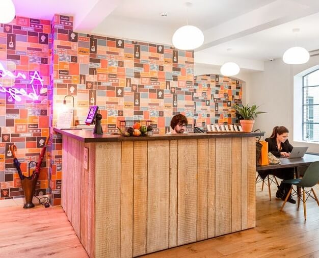 Reception in Sheraton Street, WeWork, Soho