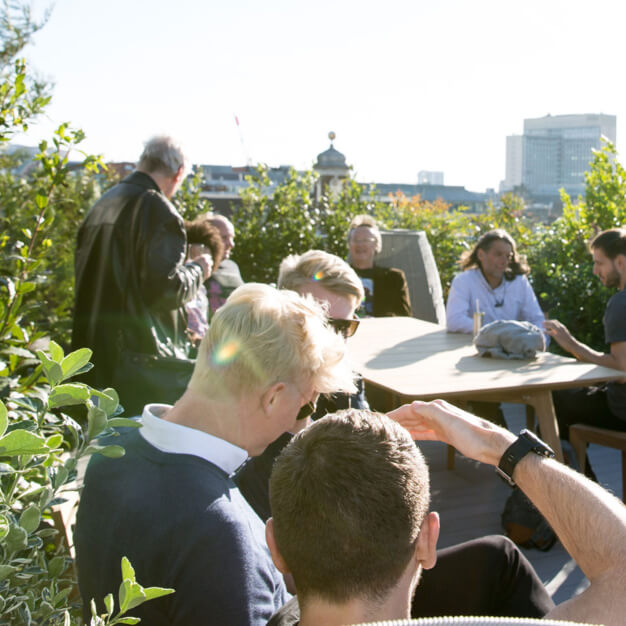 Roof terrace at Broadwick Street, FORA in Soho