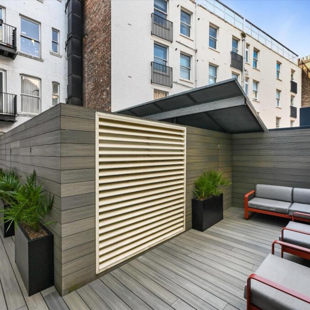 Roof terrace at Wardour Street, Knight Frank in Soho