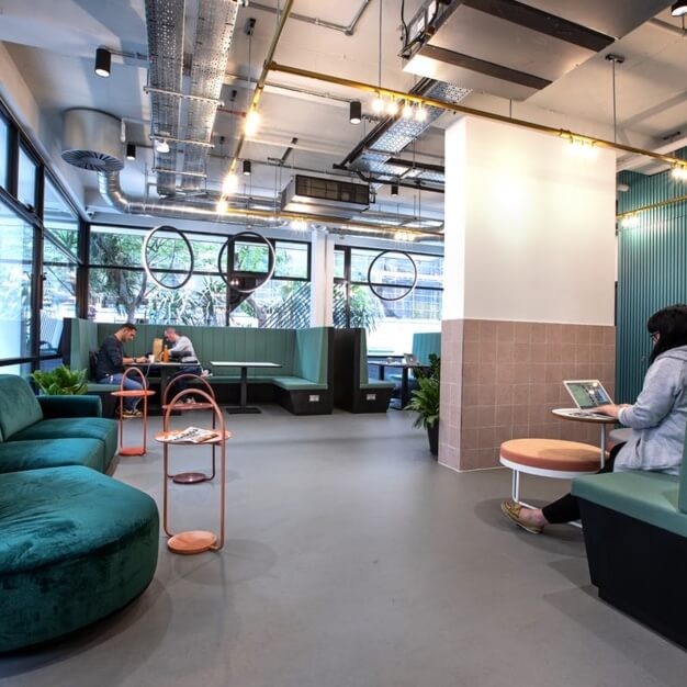 The breakout area - Ingestre Place in Soho, Huckletree