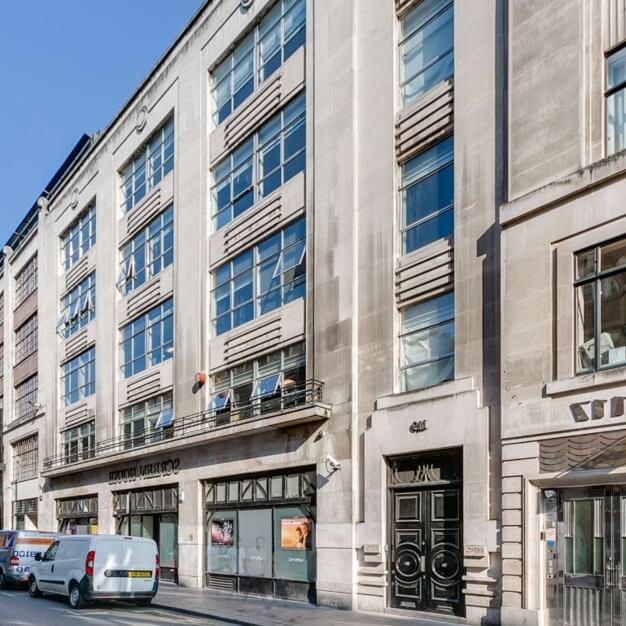 The building at Wardour Street, Scope Space in Soho