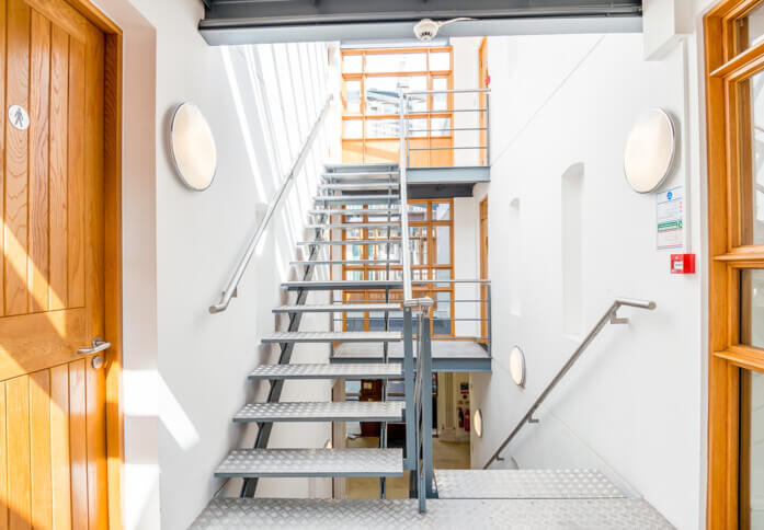 The hallway at Broadwick Street, Hermit Offices Limited (Frameworks) in Soho