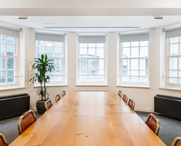 The meeting room at Sheraton Street, WeWork in Soho