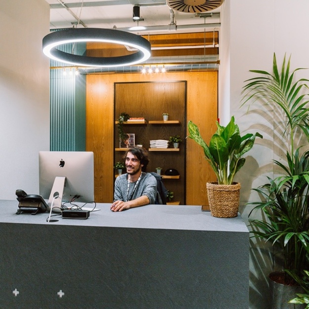 The reception at Ingestre Place, Huckletree in Soho