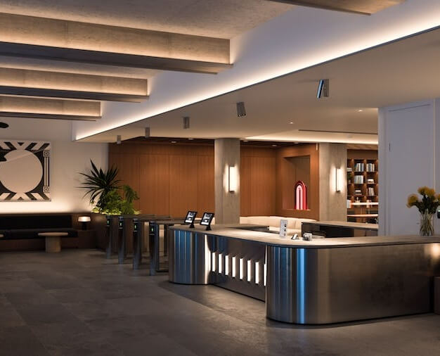 The reception at Wardour Street, WeWork in Soho