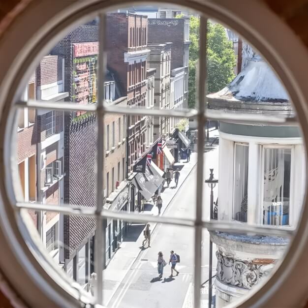 Your view in Wardour Street, Runway East (Soho)