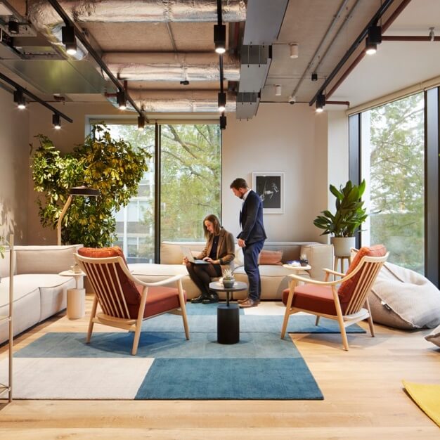 A breakout area in Southwark Bridge Road, FORA, Southwark