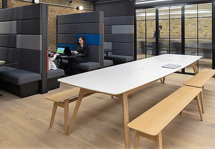 A breakout area in Southwark Bridge Road, The Boutique Workplace Company, Southwark