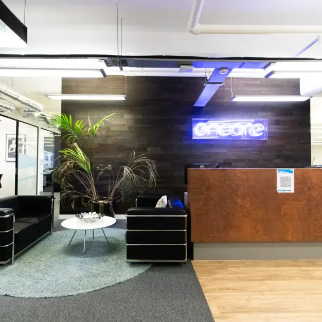 Reception area at Great Suffolk Street, Kitt Technology Limited in Southwark