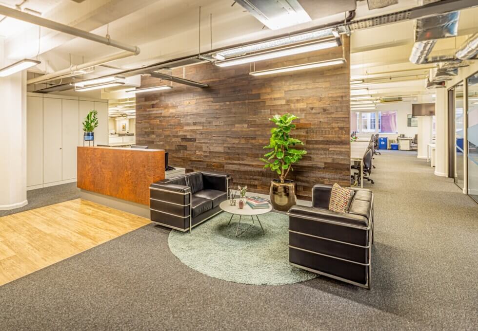 Reception area at Great Suffolk Street, Venaglass Haymarket Ltd in Southwark