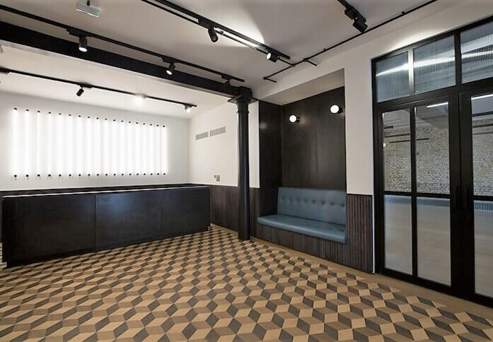 Reception area at Southwark Bridge Road, The Boutique Workplace Company in Southwark