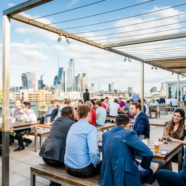Roof terrace at Southwark Street, FORA in Southwark