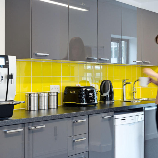The dedicated kitchen at Webber Street, One Avenue in Southwark