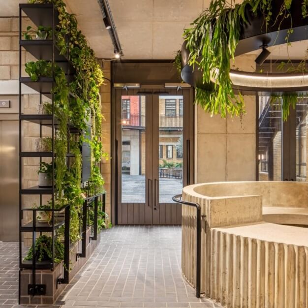 The reception at Great Suffolk Street, KNIGHT FRANK in Southwark