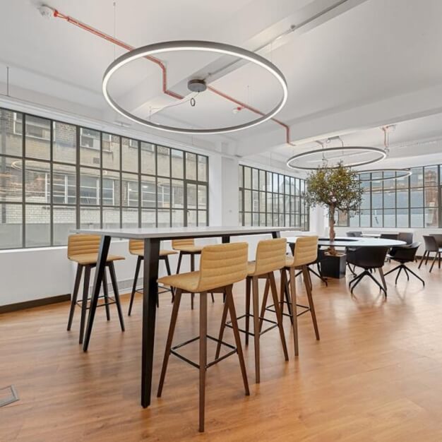 A dedicated breakout area in Commercial Street, Base Offices, Spitalfields