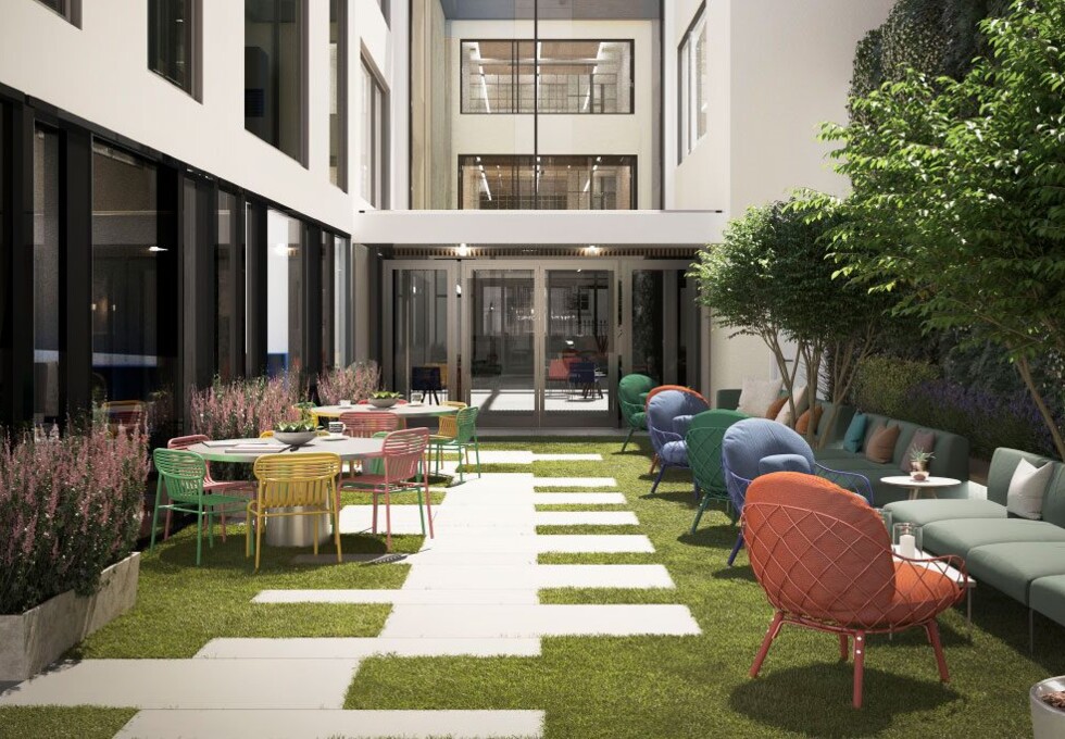 Outdoor space at Folgate Street, FORA (Spitalfields)