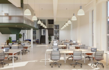 Private workspace in Hanbury Street, Hermit Offices Limited (Frameworks), Spitalfields