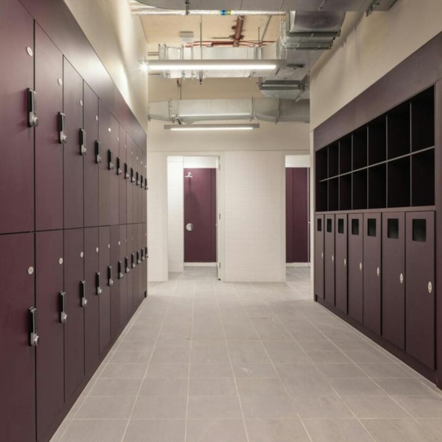 The lockers at Norton Folgate, The British Land Company PLC in Spitalfields