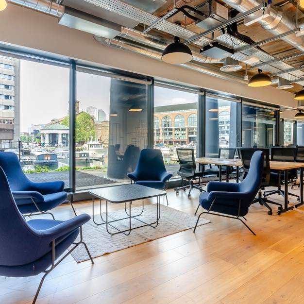 Dedicated breakout space for clients - East Smithfield, Ingleby Trice in St Katharine Docks