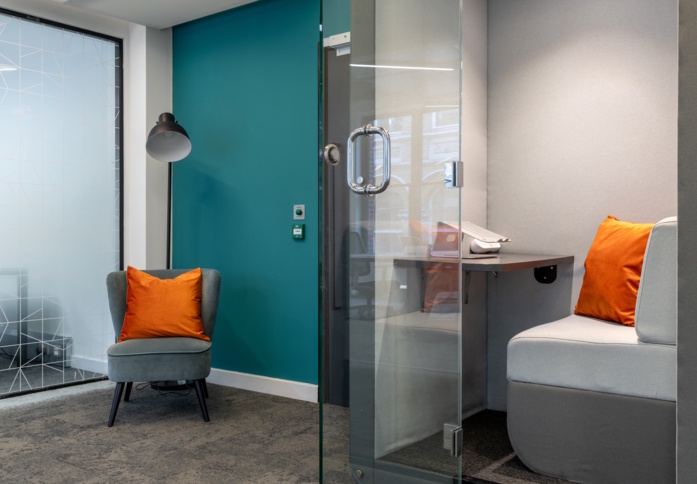 Phone booth at Carter Lane, The Boutique Workplace Company in St Paul's