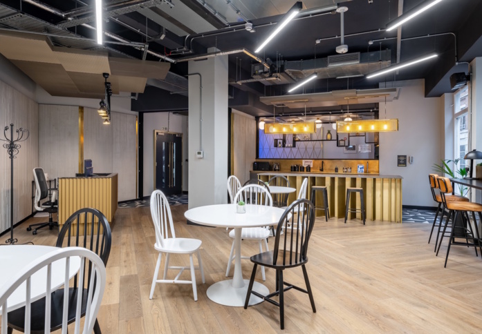Reception area at Carter Lane, The Boutique Workplace Company in St Paul's