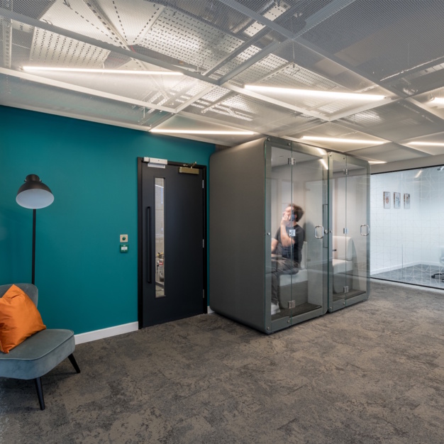 The phone booth at Carter Lane, The Boutique Workplace Company in St Paul's