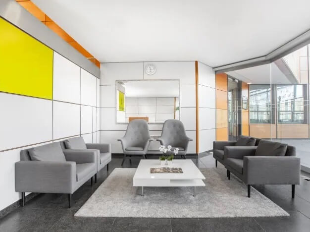 Foyer area at The Square, Regus in Stockley Park