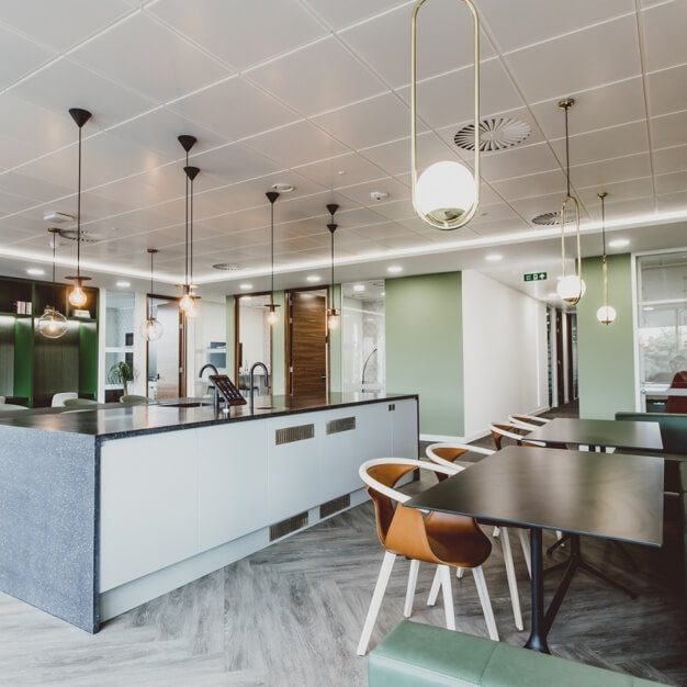 The breakout area at Longwalk, Orega in Stockley Park